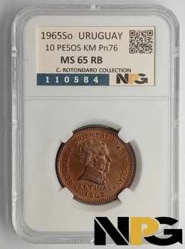 1965So Uruguay 10 Pesos