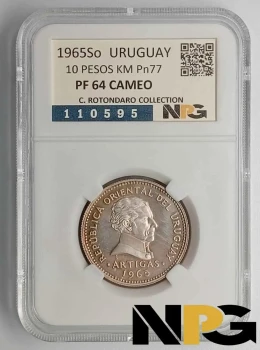 1965So Uruguay 10 Pesos