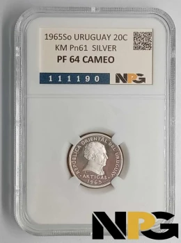 1965So Uruguay 20 Centesimos 1965So Uruguay 20 Centesimos