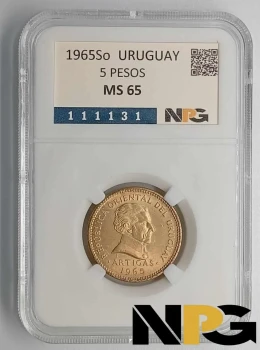 1965So Uruguay 5 Pesos 1965So Uruguay 5 Pesos