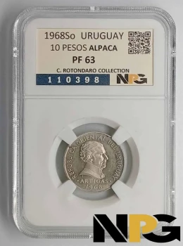 1968So Uruguay 10 Pesos