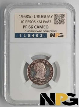 1968So Uruguay 10 Pesos
