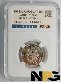 1968So Uruguay 50 Pesos