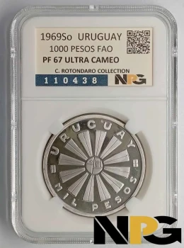 1969So Uruguay 1000 Pesos FAO