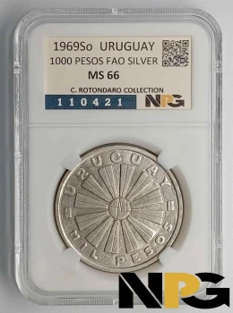 1969So Uruguay 1000 Pesos