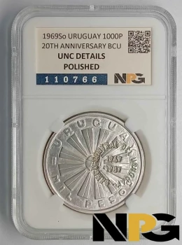 1969So Uruguay 1000 Pesos