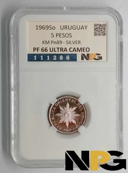 1969So Uruguay 5 Pesos 1969So Uruguay 5 Pesos