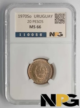 1970 Uruguay 20 Pesos