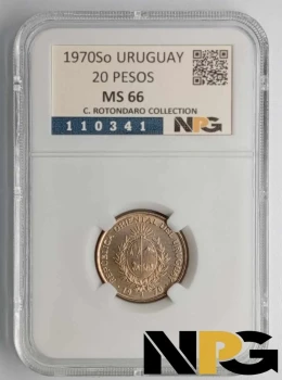 1970 Uruguay 20 Pesos