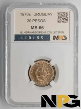 1970s Uruguay 20 Pesos
