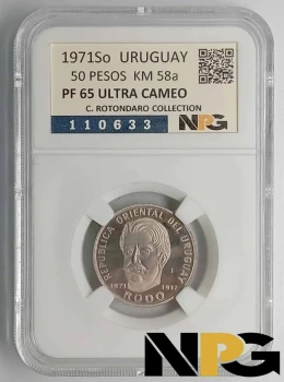 1971So Uruguay 50 Pesos
