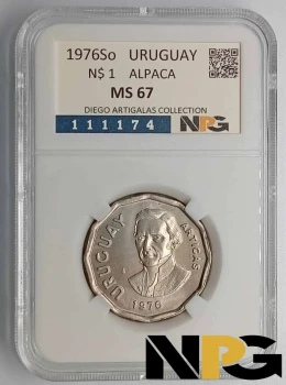 1976So Uruguay 1 N$ 1976So Uruguay 1 N$