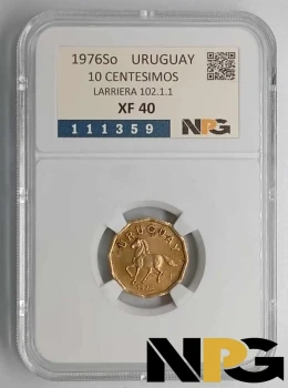 1976So Uruguay 10 Centesimos 1976So Uruguay 10 Centesimos