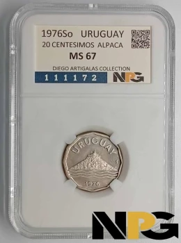 1976So Uruguay 20 Centesimos 1976So Uruguay 20 Centesimos