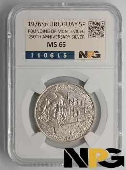 1976So Uruguay  N$ 5