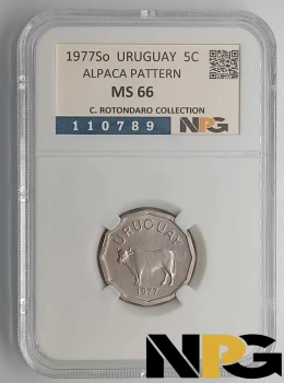 1977So Uruguay 5 Centesimos 1977So Uruguay 5 Centesimos