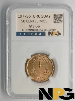 1977So Uruguay 50 Centesimos 1977So Uruguay 50 Centesimos