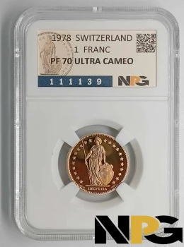 1978 SUIZA 1 FRANC
