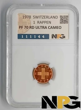 1978 SUIZA 1 Rappen