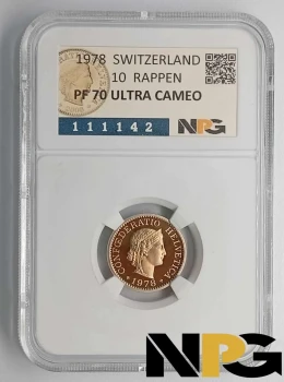 1978 SUIZA 10 Rappen