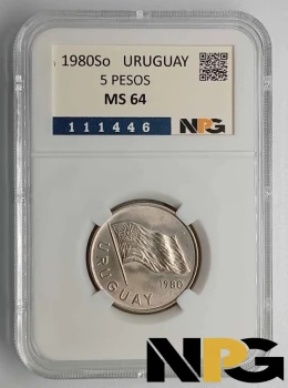 1980So Uruguay 5 Pesos 1980So Uruguay 5 Pesos