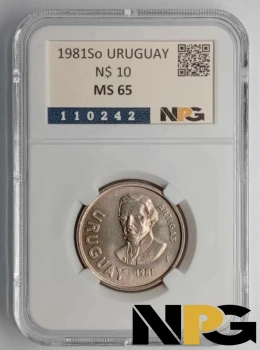 1981 Uruguay  N$ 10