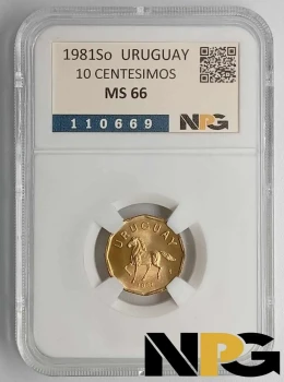 1981So Uruguay 10 Centesimos