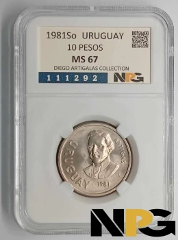 1981So Uruguay 10 Pesos 1981So Uruguay 10 Pesos