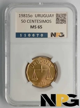 1981So Uruguay 50 Centesimos