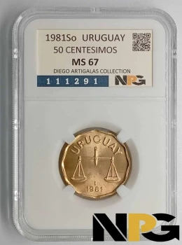 1981So Uruguay 50 Centesimos 1981So Uruguay 50 Centesimos