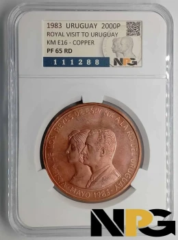 1983 Uruguay 2000 Pesos 1983 Uruguay 2000 Pesos