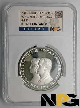 1983 Uruguay 2000 Pesos