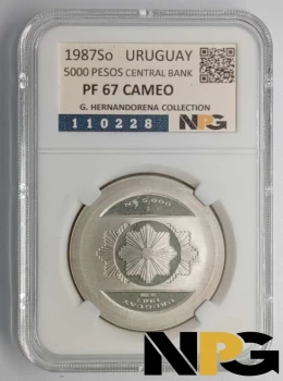 1987s Uruguay 5000 Pesos