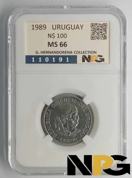 1989 Uruguay 100 N$