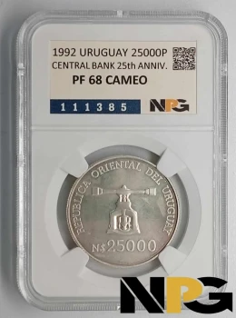 1992 Uruguay 25000 Pesos