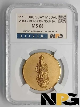 1993 Uruguay  VIRGEN DE LOS 33 MEDAL