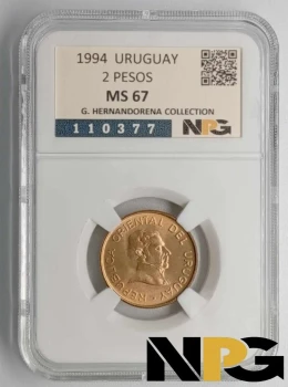 1994 Uruguay 2 Pesos