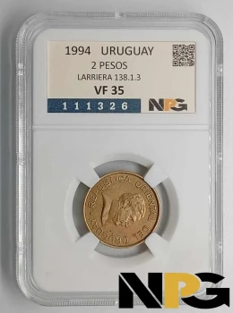 1994 Uruguay 2 Pesos
