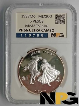 1997Mo Mexico 5 Pesos