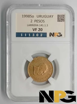 1998So Uruguay 2 Pesos