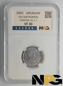 2002 Uruguay 50 Centesimos