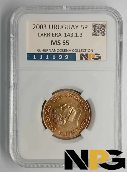 2003 Uruguay 5 Pesos 2003 Uruguay 5 Pesos