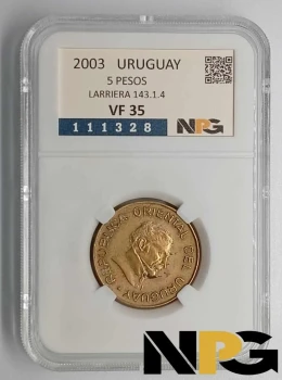 2003 Uruguay 5 Pesos