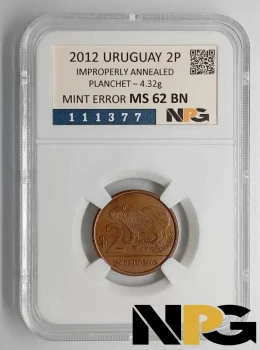 2012 Uruguay 2 Pesos