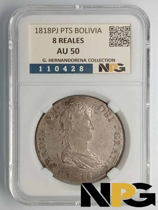 1818PJPTS Bolivia 8 Reales