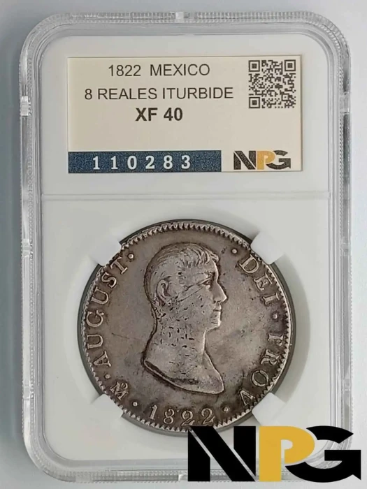 1822 Mexico 8 Reales Iturbide