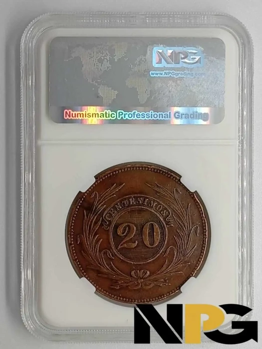 1840 Uruguay 20 Centesimos 2 1 2 1 - Uruguay