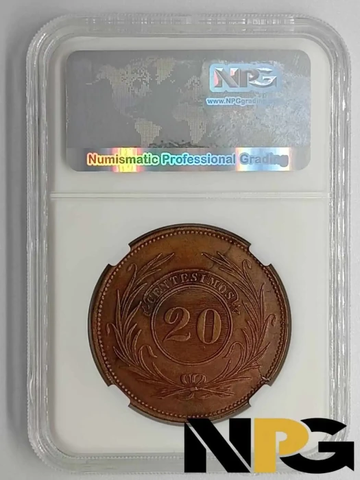 1840 Uruguay 20 Centesimos 2 3 2 1 - Uruguay