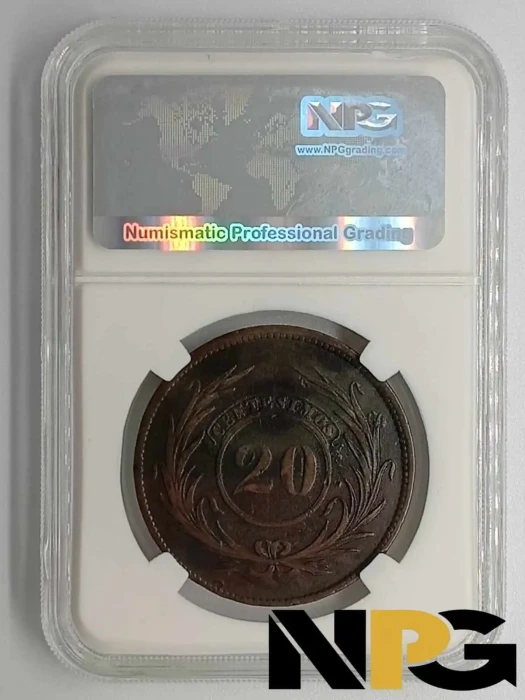 1840 Uruguay 20 Centesimos 2 4 2 1 - Uruguay