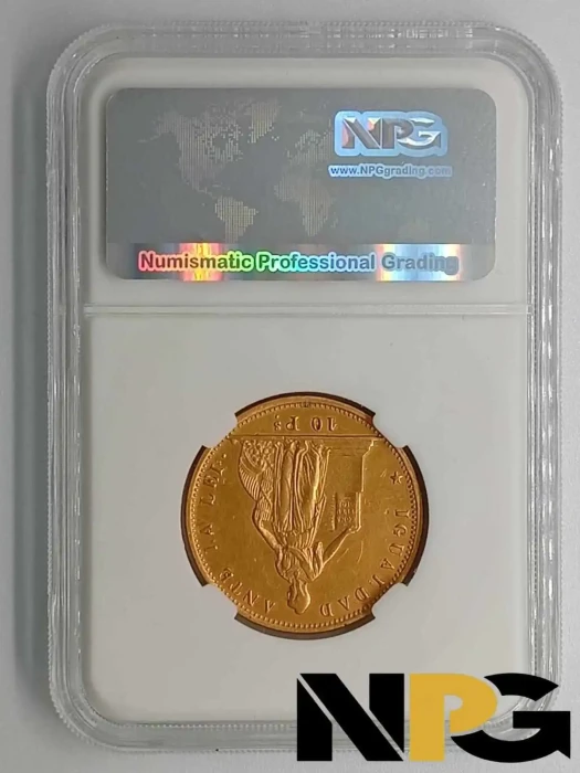 1867so Chile 10 Pesos 1 - Chile